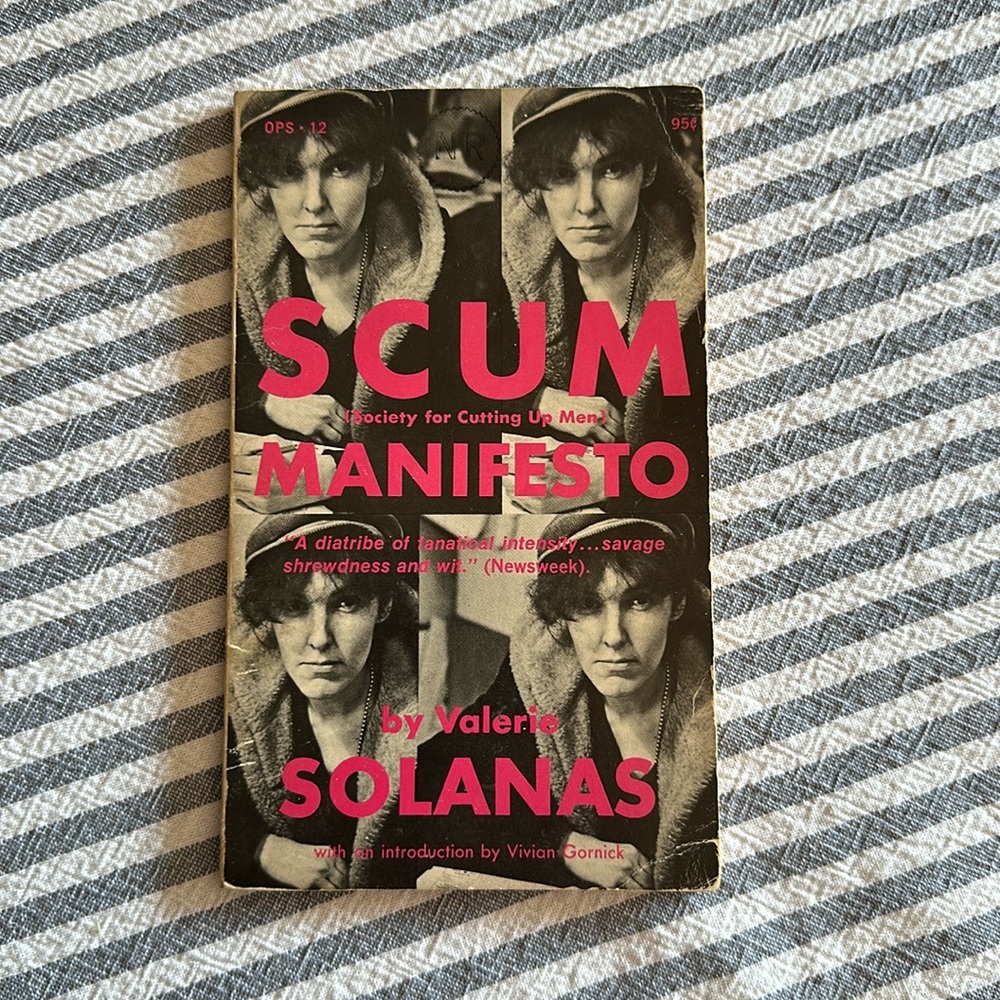 SCUM Manifesto first edition, second printing